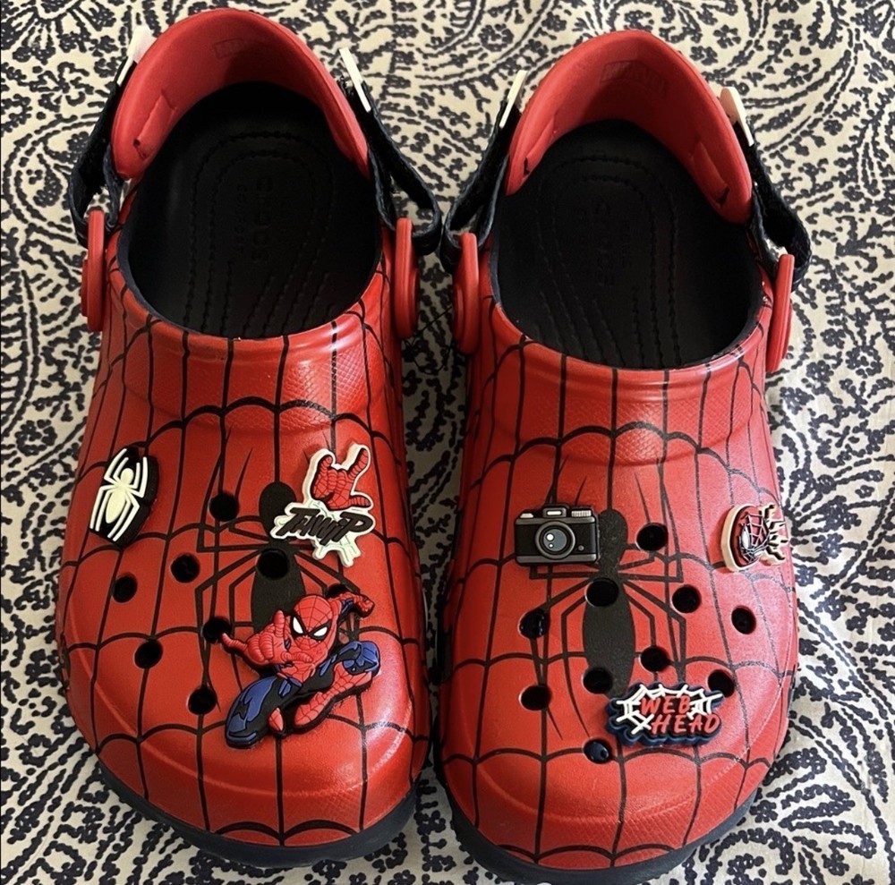 Crocs Spider-Man Kids' All-Terrain Clog Slipper Size J
