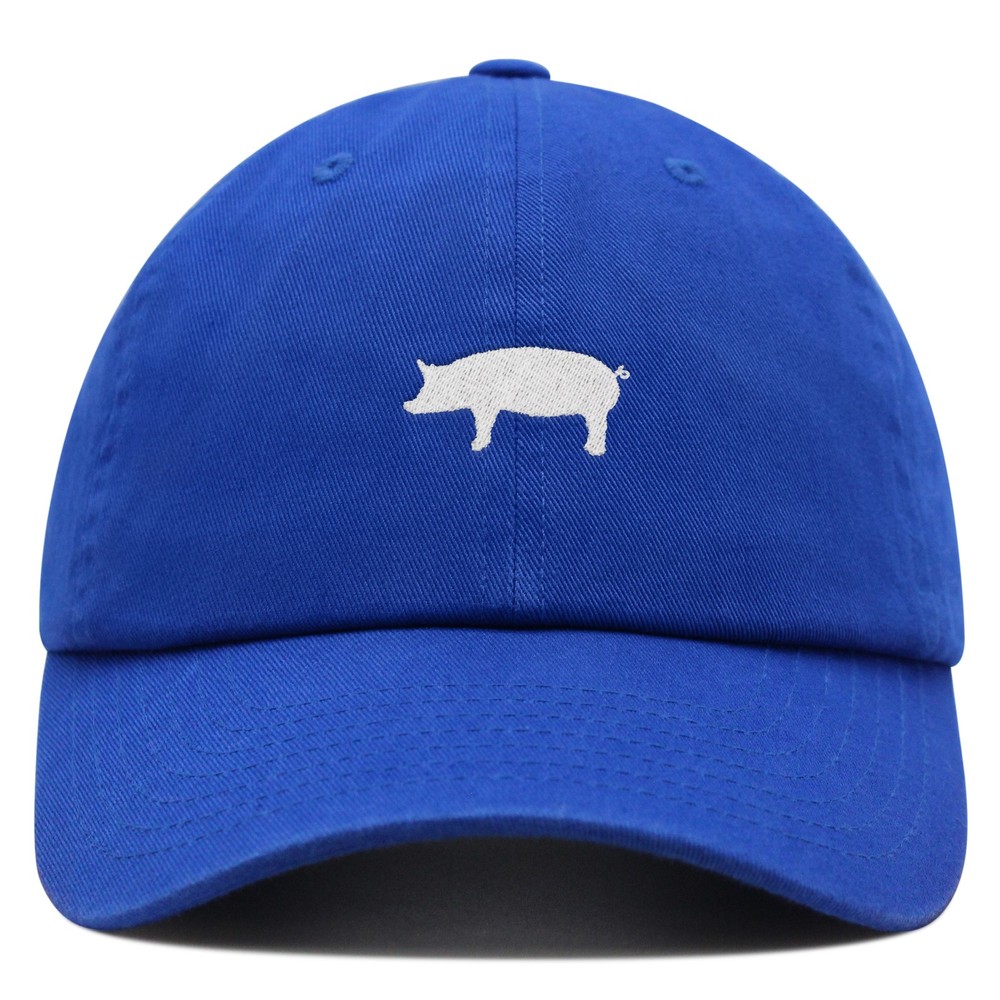 JPAK Pig Silhouette Premium Dad Hat Washed Cotton Relaxed Fit Animal Lover