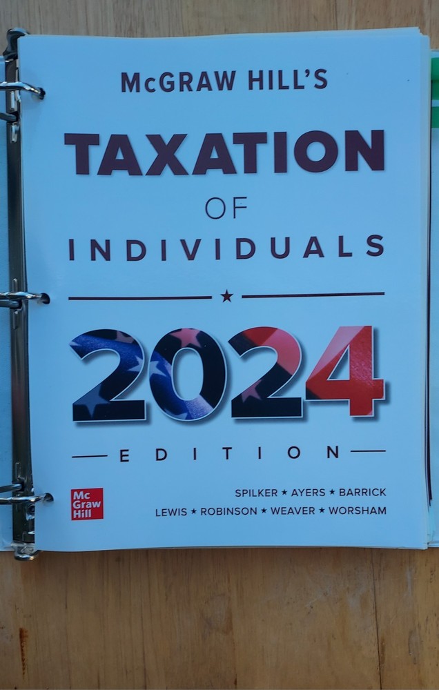 Loose Leaf for McGraw-Hill's Taxation of Individuals 2024 Edition