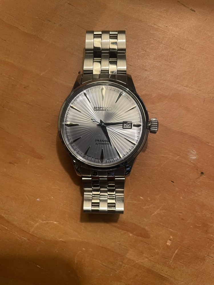 SEIKO PRESAGE BASIC SARY161 Ice Blue Skydiving Automatic Men's Watch New in Box