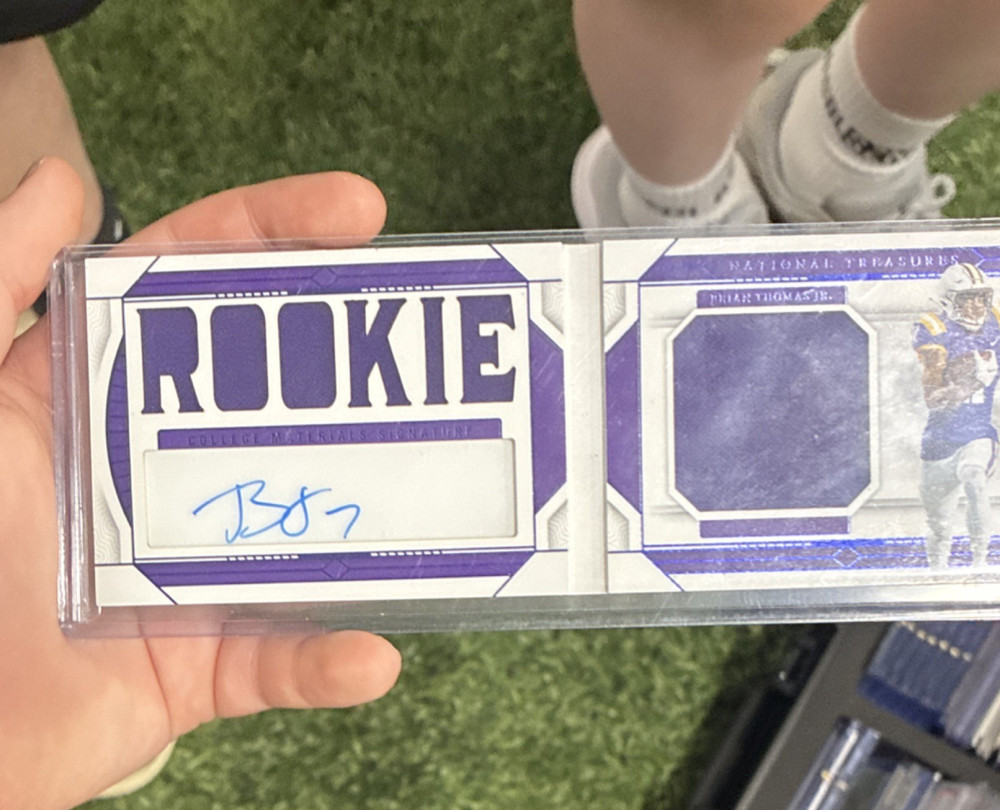 Panini 2024 Nat Treasures Rookie Auto Booklet Brian Thomas Jr LSU Tigers