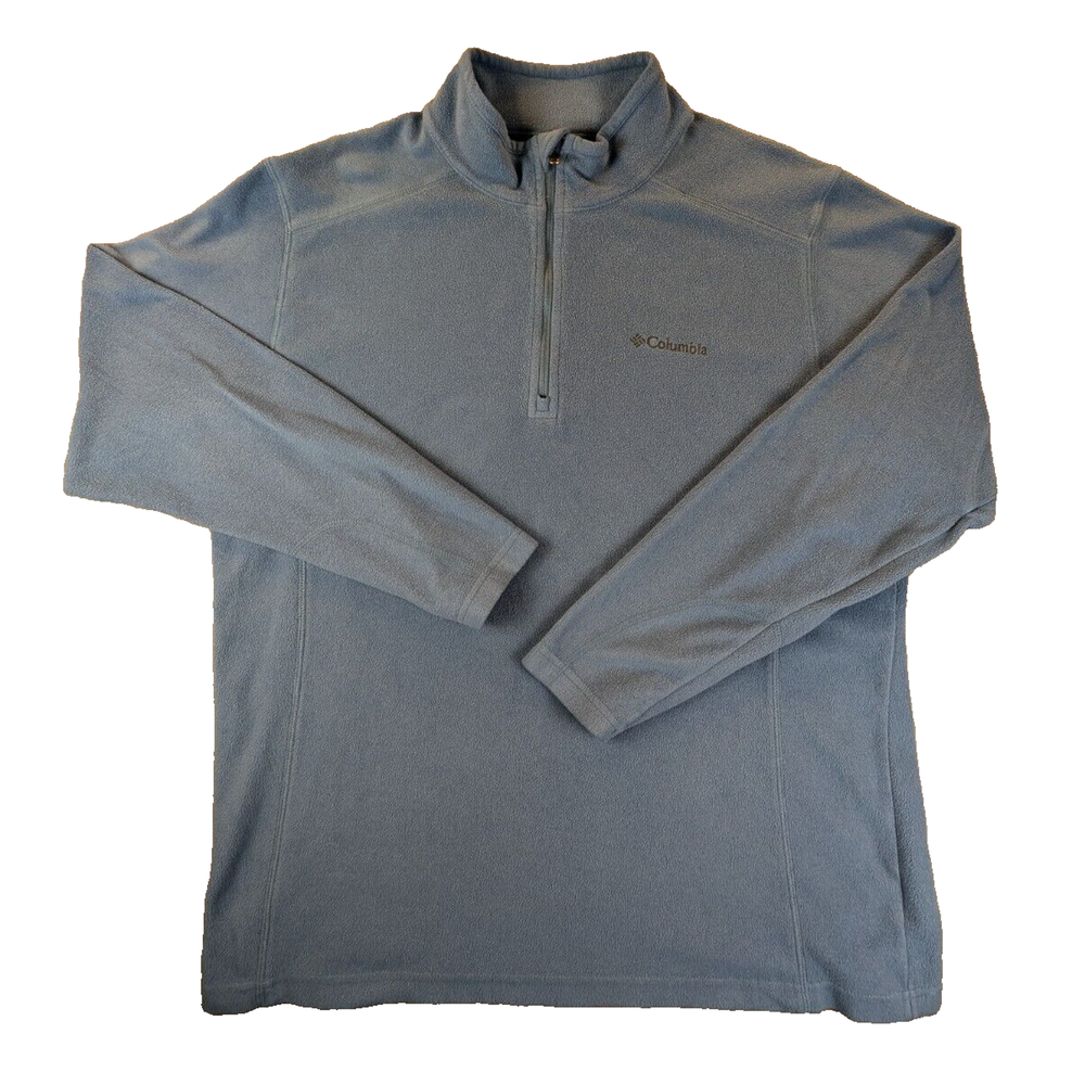 Columbia 1/4 Zip Sweater Medium Men's Pullover Fleece Performance Outdoor Blue
