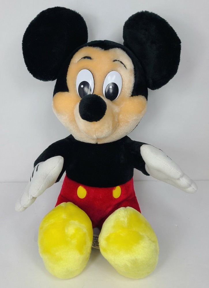 Mickey Mouse 16 Inch Disneyland Plush Stuffed Toy Excellent Condition No Odors