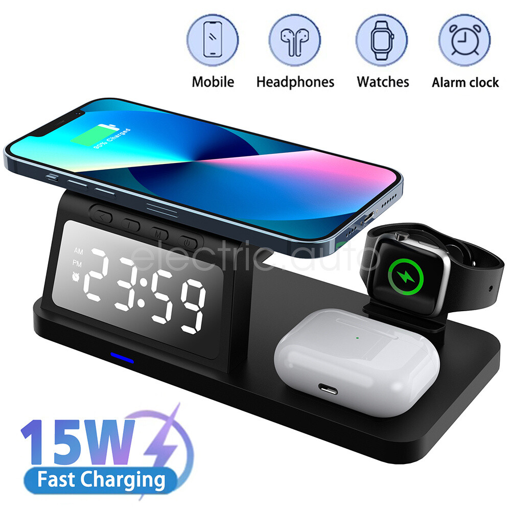 5in1 Wireless Charger Station Dock for iPhone Apple Watch Airpods Fast Charging