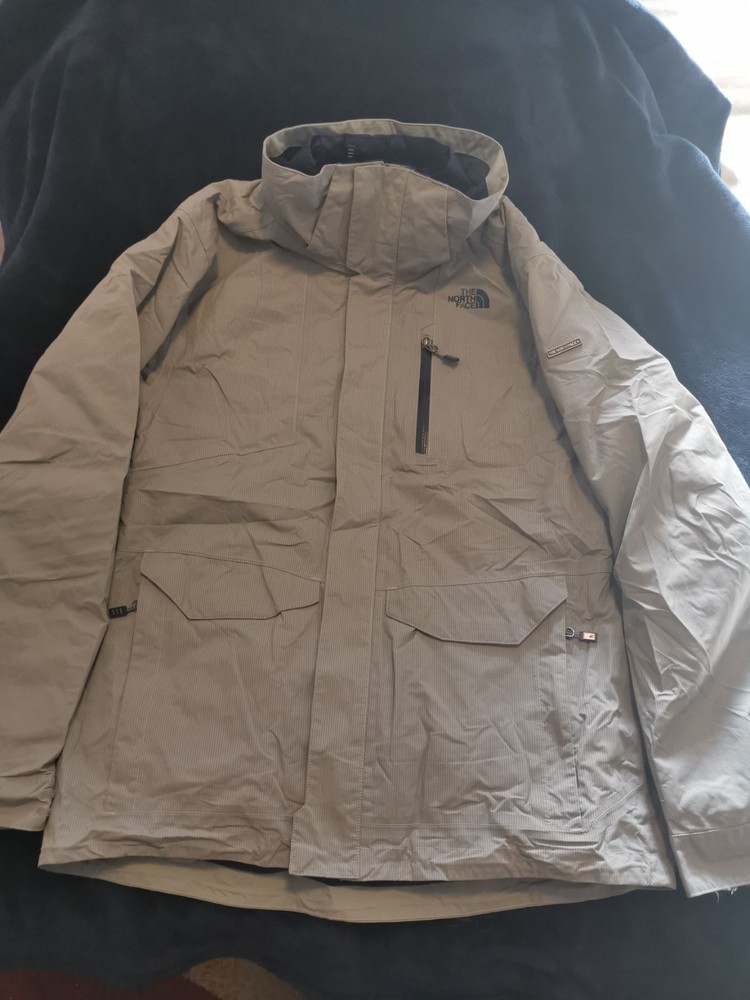 2014 THE NORTH FACE MENS THERMOBALL TRICLIMATE SNOW JACKET MEDIUM  GREY