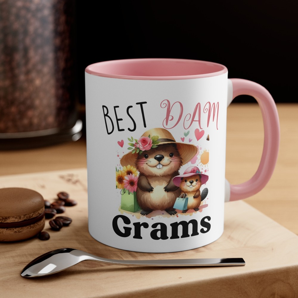 Mothers day. Grams. Gift. Birthday. Shopping. Accent Coffee Mug, 11oz-image