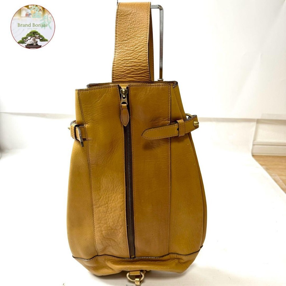 Sazaby Brown Leather Backpack