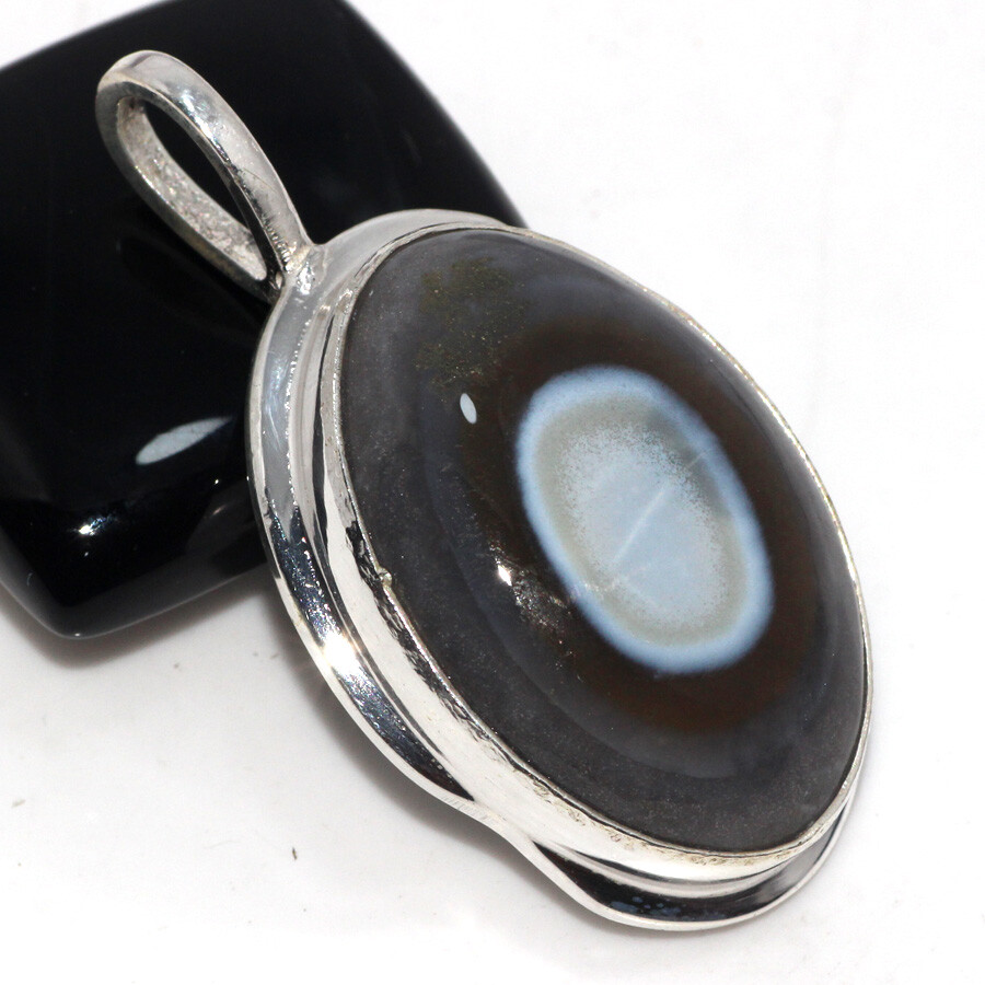 Owhyee Eye Opal 925 Silver Plated Fine Finish Pendant 2