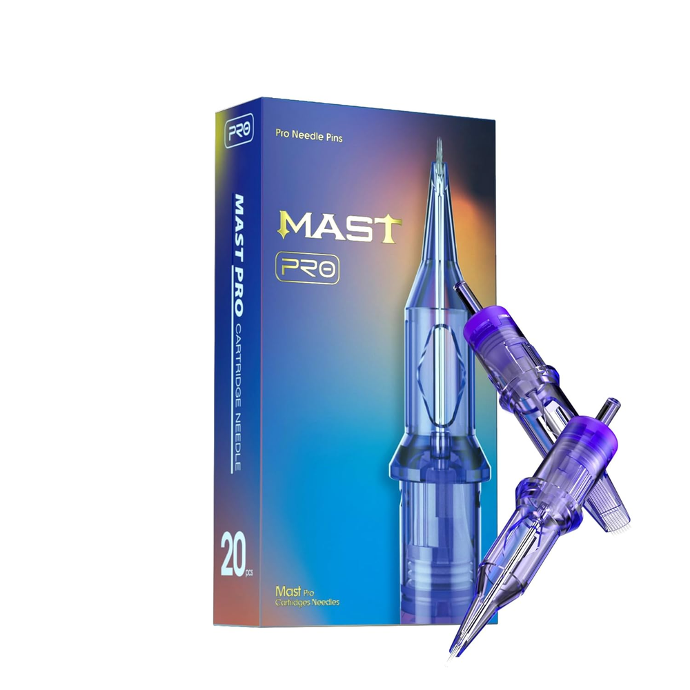 Mast Pro Tattoo Cartridges 20Pcs Disposable Bugpin Needles round Liner 1007RL