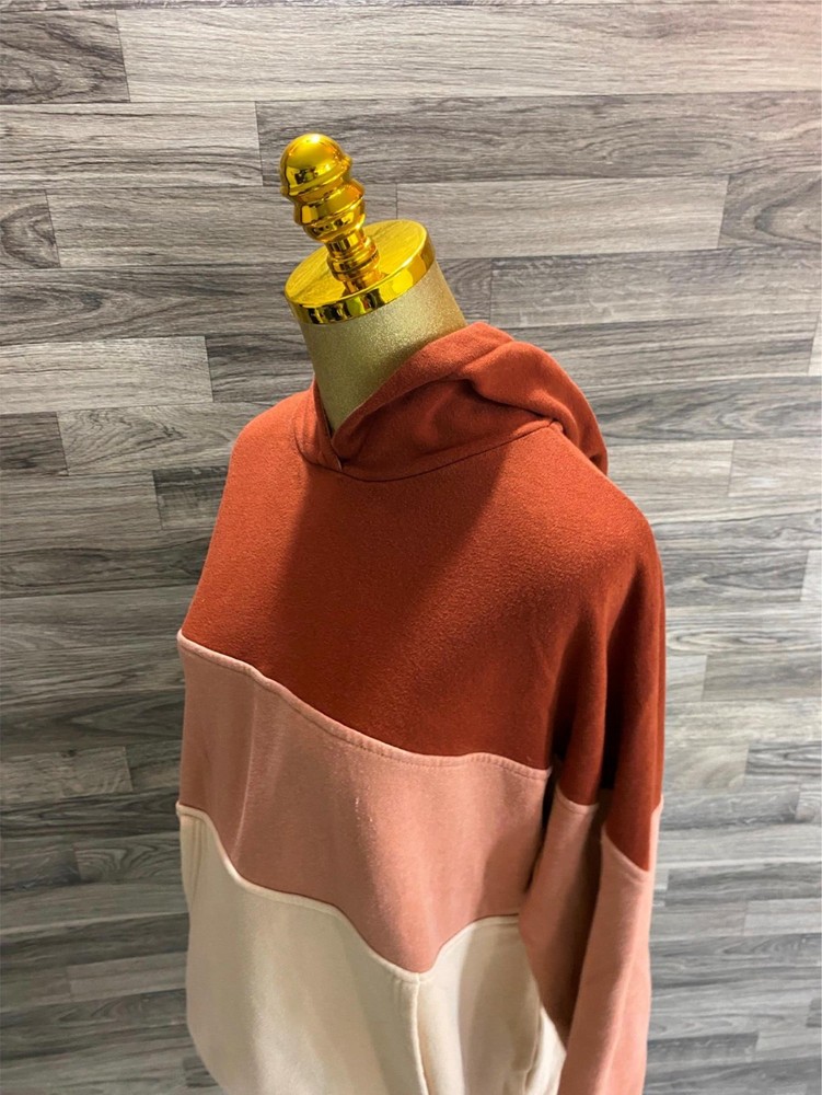 AMERICAN EAGLE Pullover Colorblock Multicolor Sweatshirt Hoodie Women’s Size L