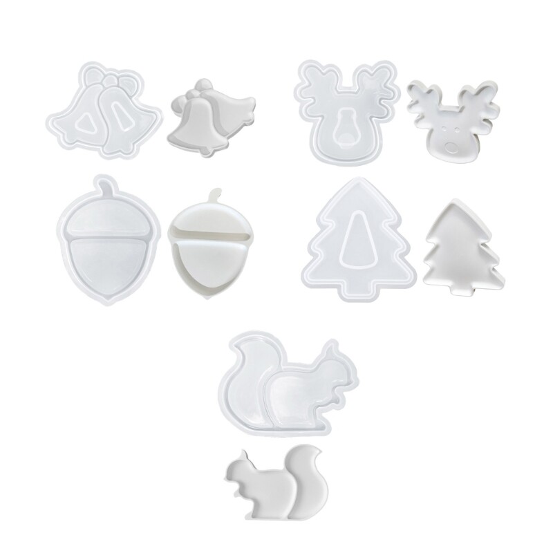 Multipurpose Christmas Silicone Tray Mold for Resin Castes Home Decoration