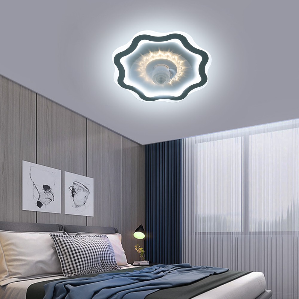 Dimmable LED Ceiling Fan Light with Remote Control for Modern Homes