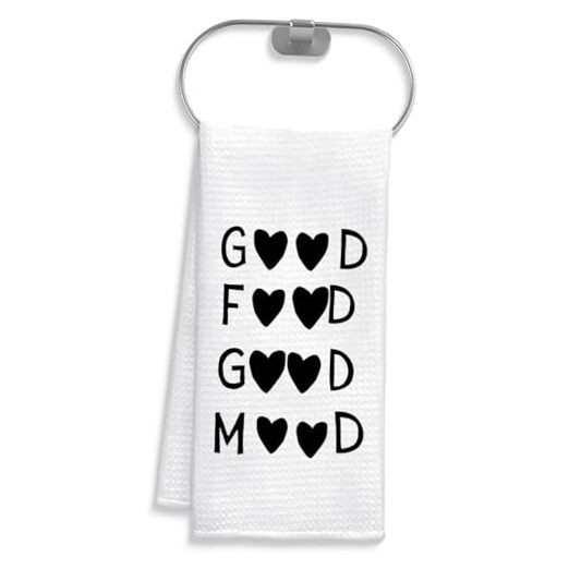Modern Heart Kitchen Towels Minimalist Dish Tea Towels Style-08