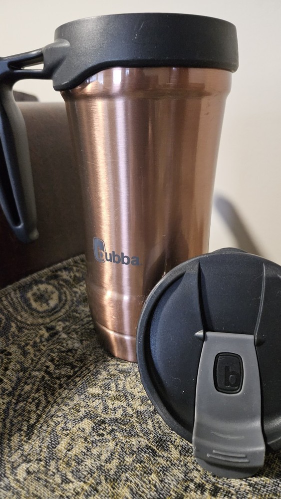 GC Bubba Hero 18 oz Rose Gold Coffee Tumbler, Handle, Lid Stainless Free Ship