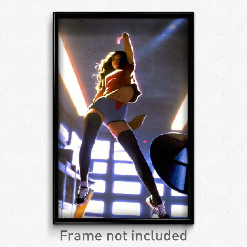 Pixel Art Poster - Ample High School (8 Bit Psychedelic Trippy Video Game Print)