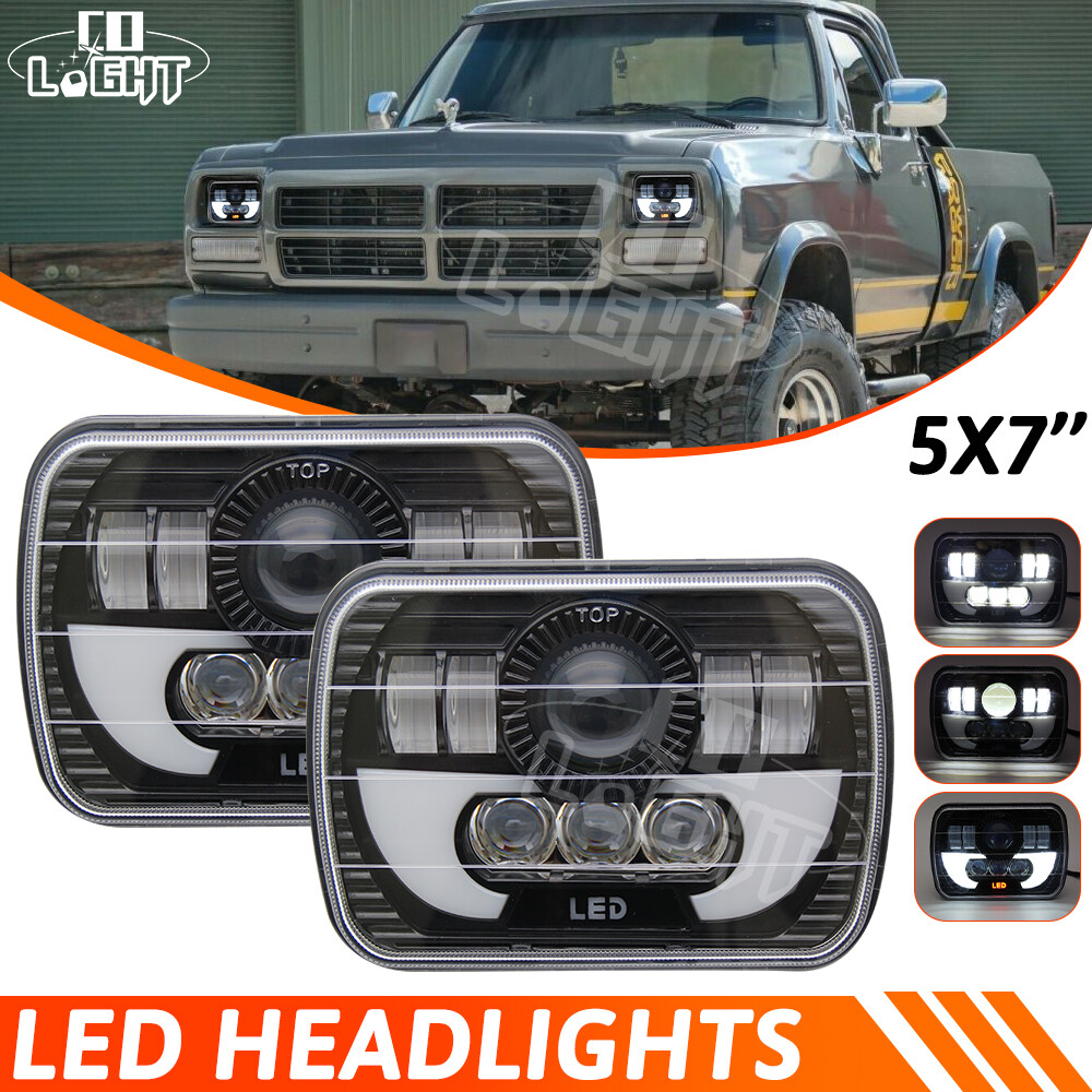 For Dodge W150/250/350 D100/150/250/350 Ramcharger Pair 5x7