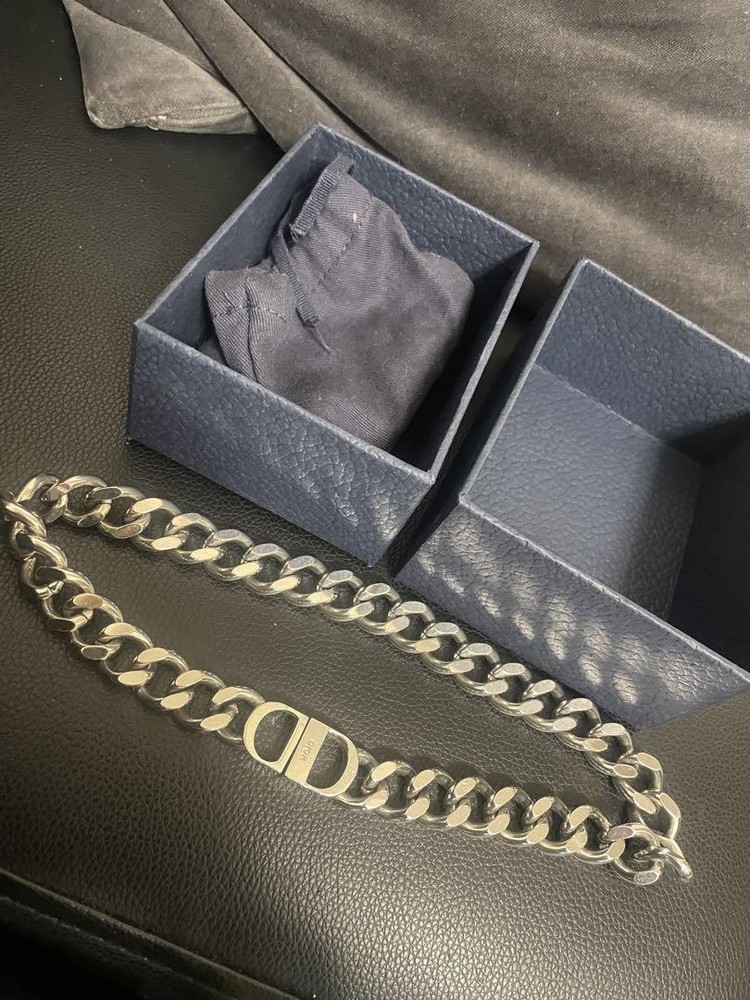 Christian Dior Silver Chain Necklace