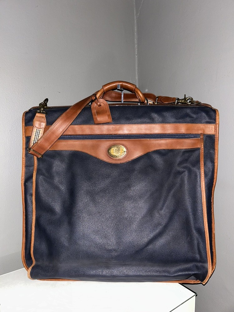 Vintage Burberry Garment Suit Travel Wardrobe Bag