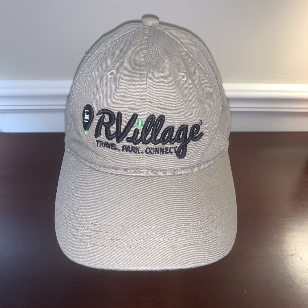 RVillage Outdoor Adjustable Strapback Baseball Cap with Elevated Lettering 2020 Edition