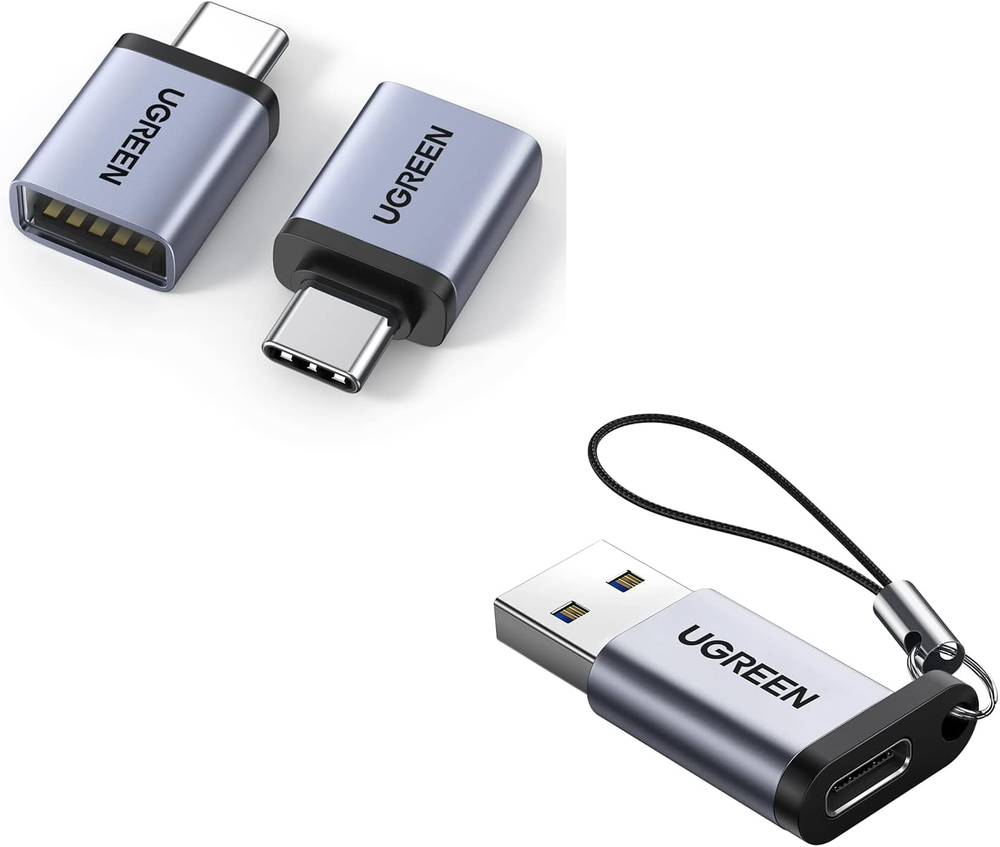 USB C to USB Adapter 2 Pack - Female to Male Converter  