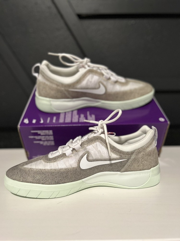 NIKE DUNK NYJAH FREE 2 PREMIUM SB GRIND WHITE BARELY GREEN SAND DM7282-100 9.5