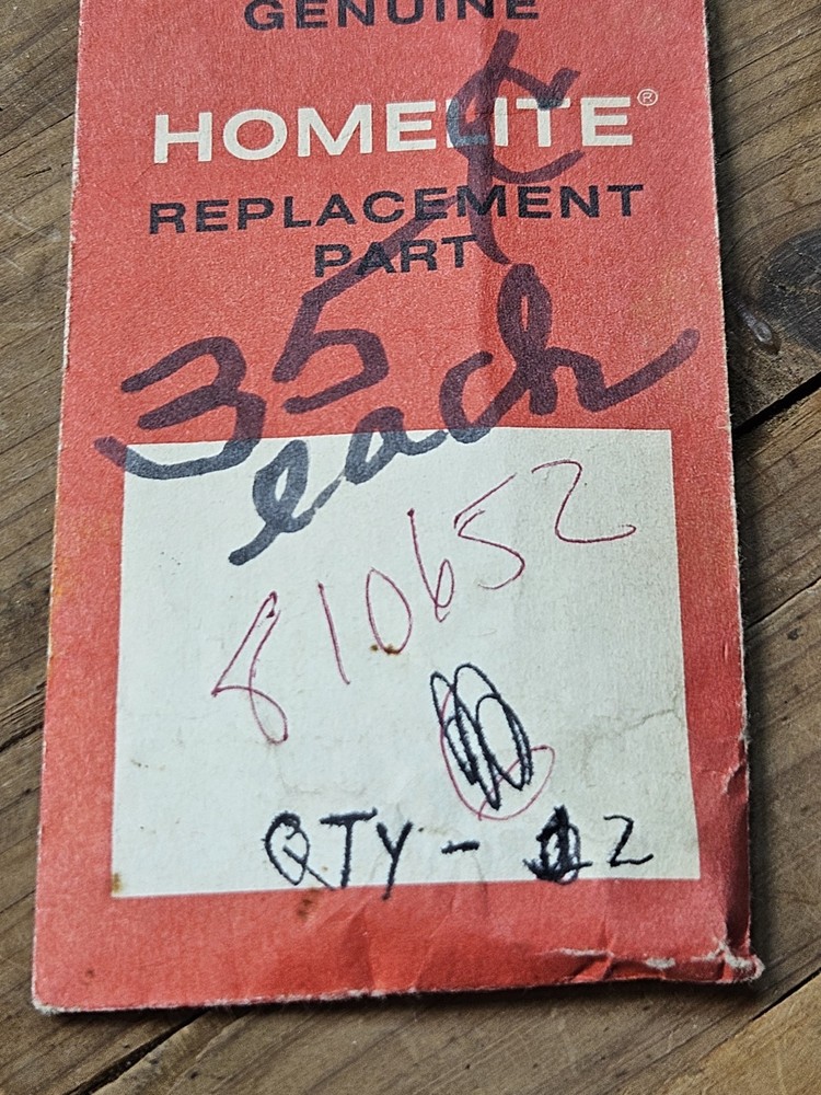 Homelite 810652 Hex Nuts New Old Stock Pack of 2