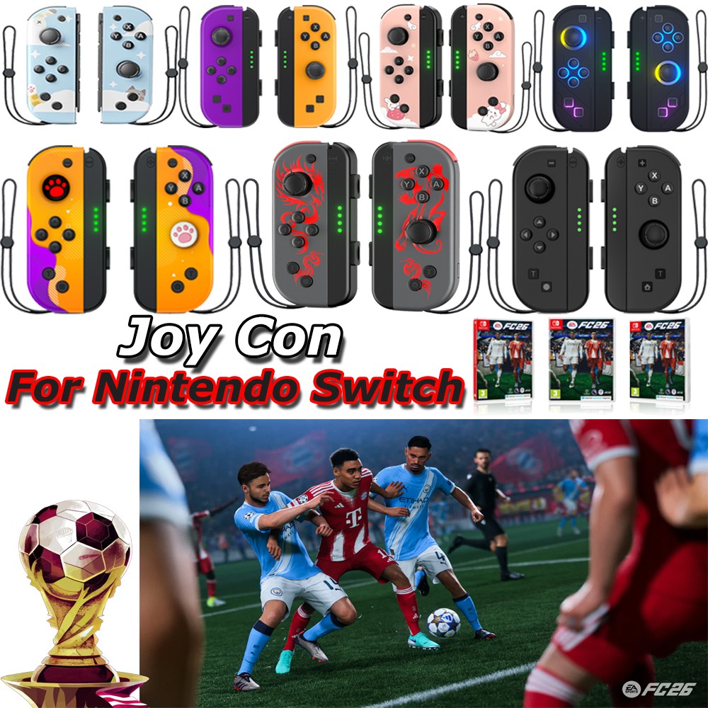 (1-Pair) For Nintendo Switch Joy Con Controller Left+Right Wireless Gamepad SY,.