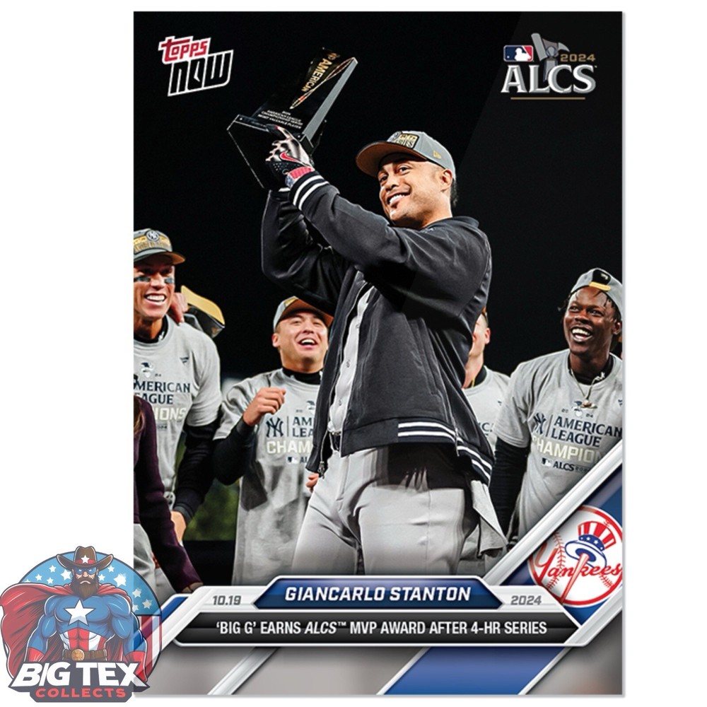 PRESALE 2024 Topps Now Giancarlo Stanton #857 New York Yankees ALCS MVP!-image