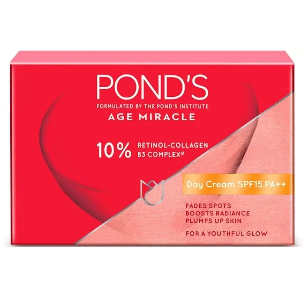 Ponds Age Miracle Retinol Day Cream with 10% Collagen B3 Complex 50g