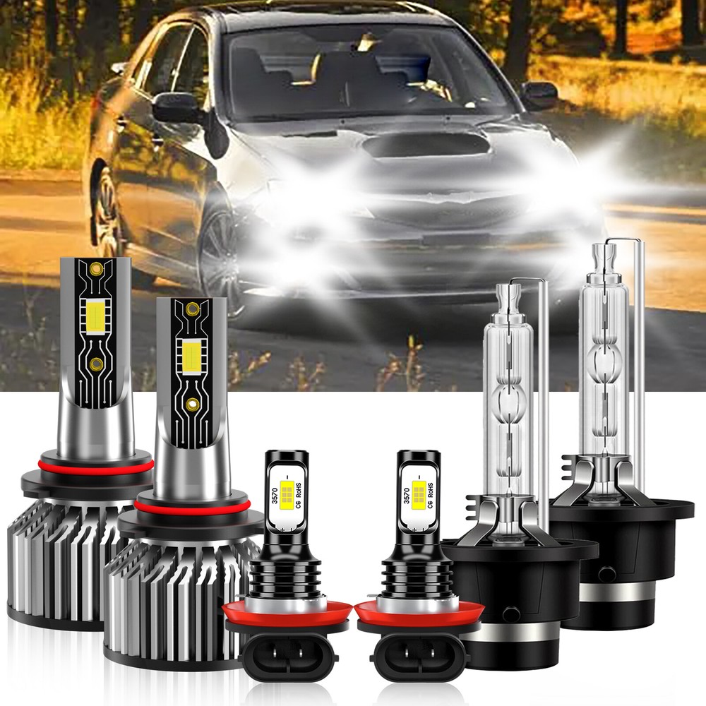 6x Combo LED Headlight High/Low Bulbs + Fog Lamp For Subaru Impreza 2015-2016