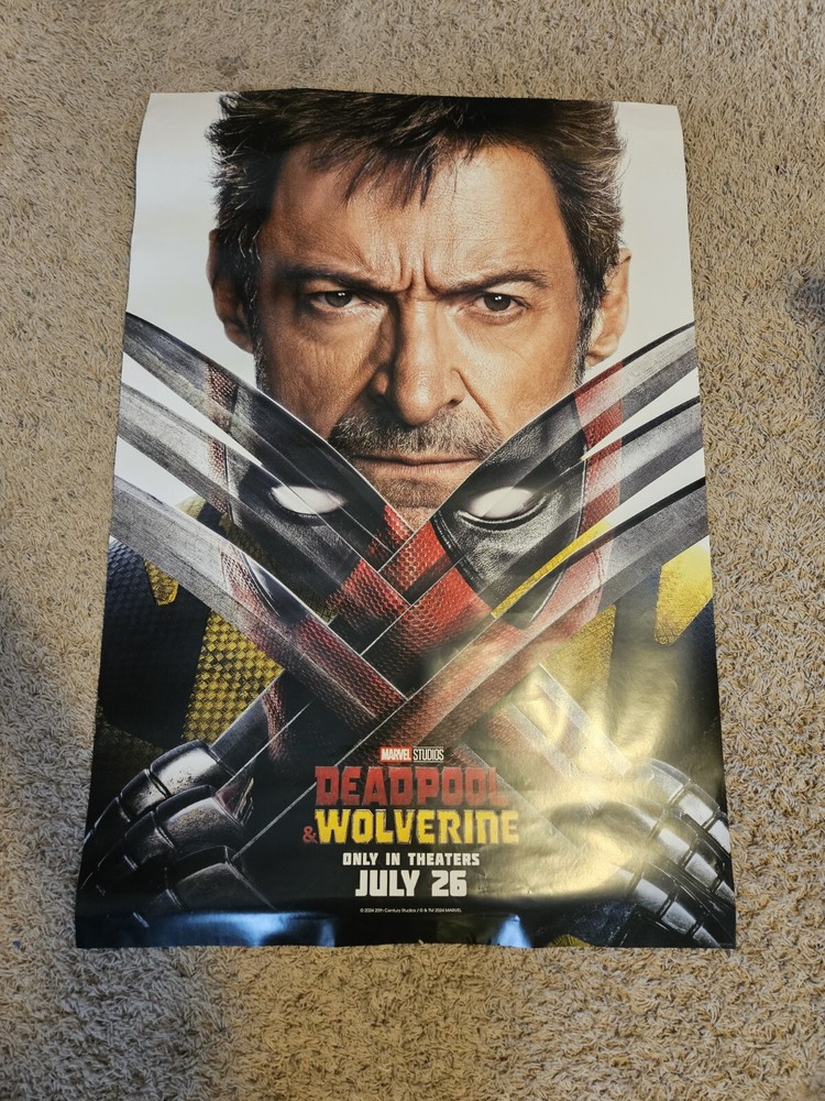 DEADPOOL & WOLVERINE (2024) Original DS Movie Poster  27x40 D/S  Final Wolverine