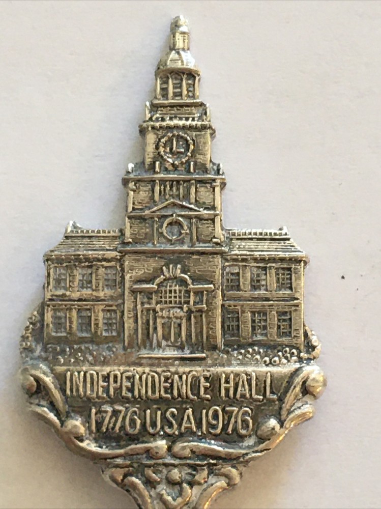 Vtg Souvenir Spoon US Collectible. Independence Hall USA 1776-1976 Liberty Bell