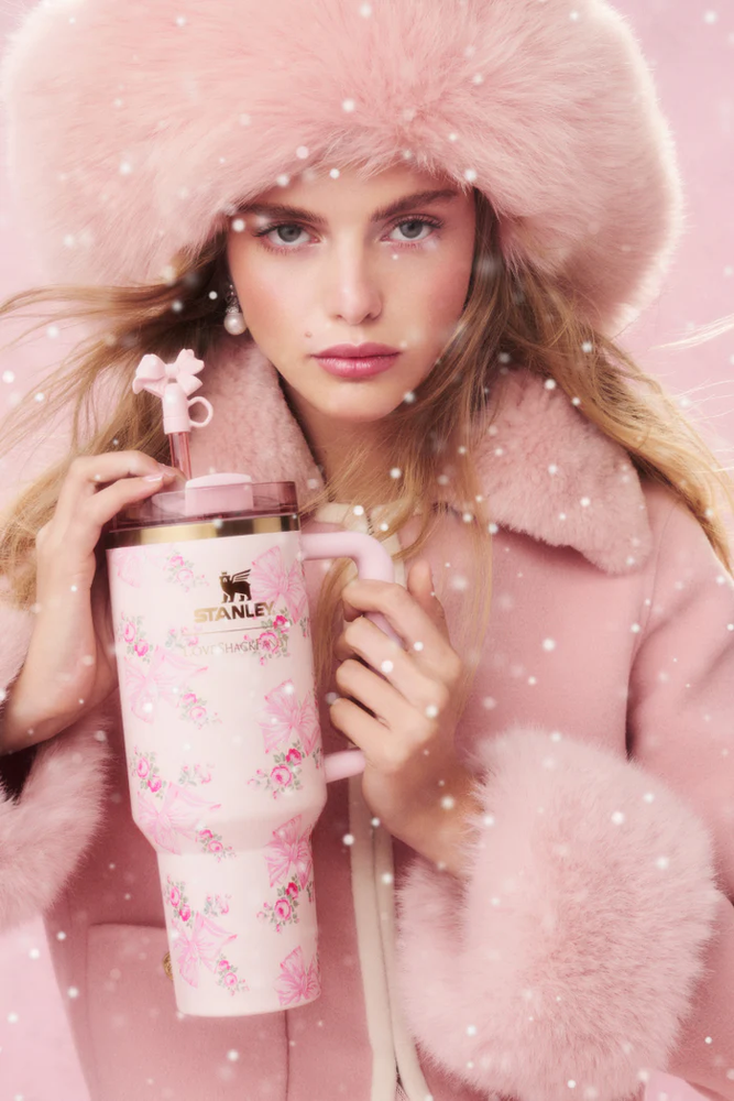 🌸 Stanley x LoveShackFancy ROSA BEAUX 40 oz Tumbler PINK 🌸US CONFIRM PRESALE🌸