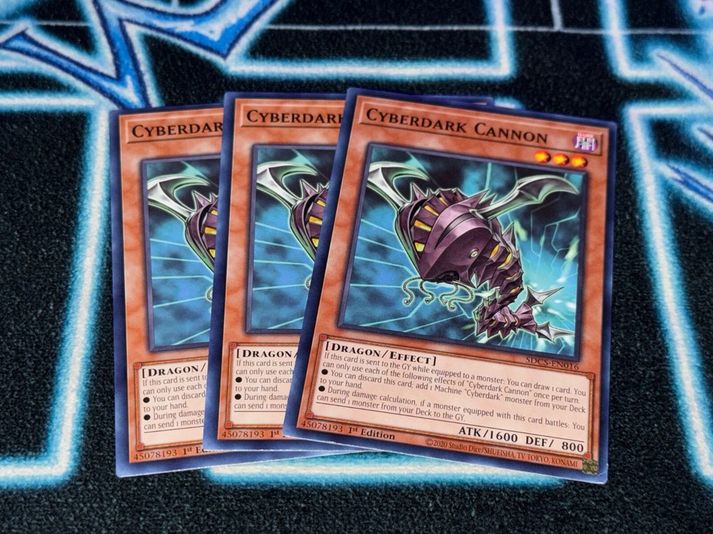Cyberdark Cannon x3 Common SDCS English YuGiOh Card