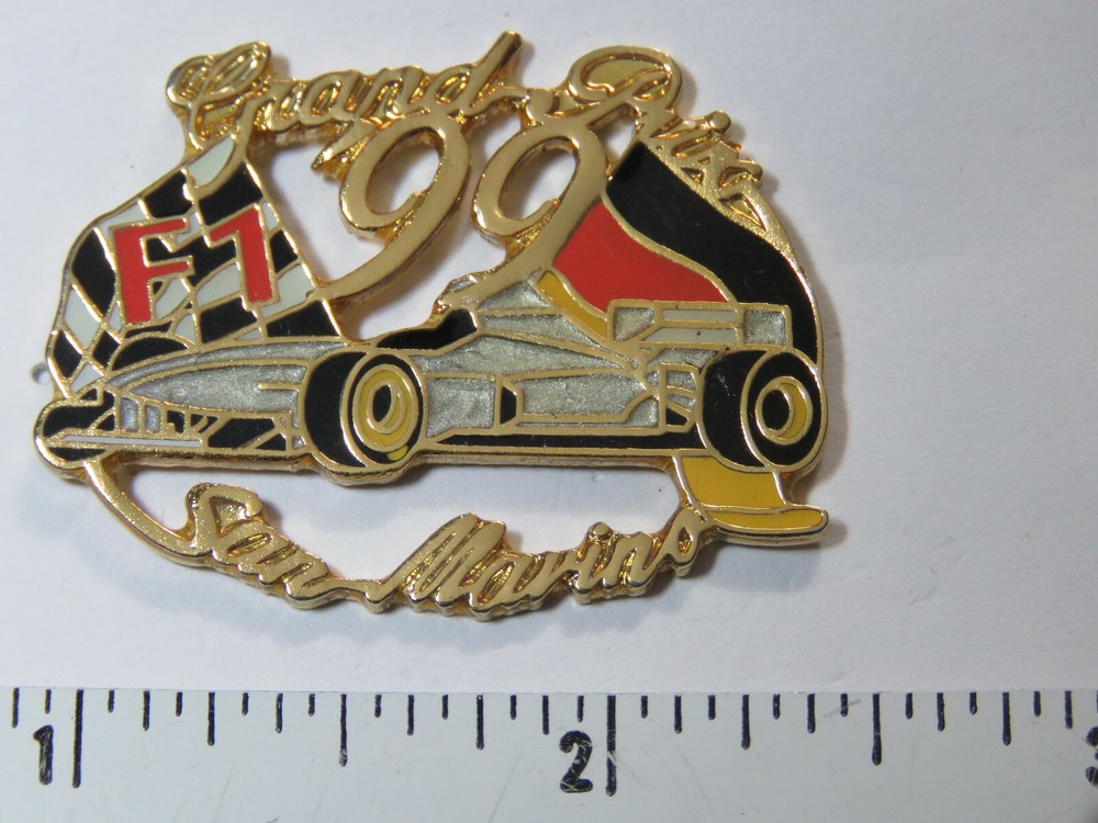 1999 Grand Prix San Marino Race Track F1 Racing Pin Hat Tack Lapel Pin Vintage