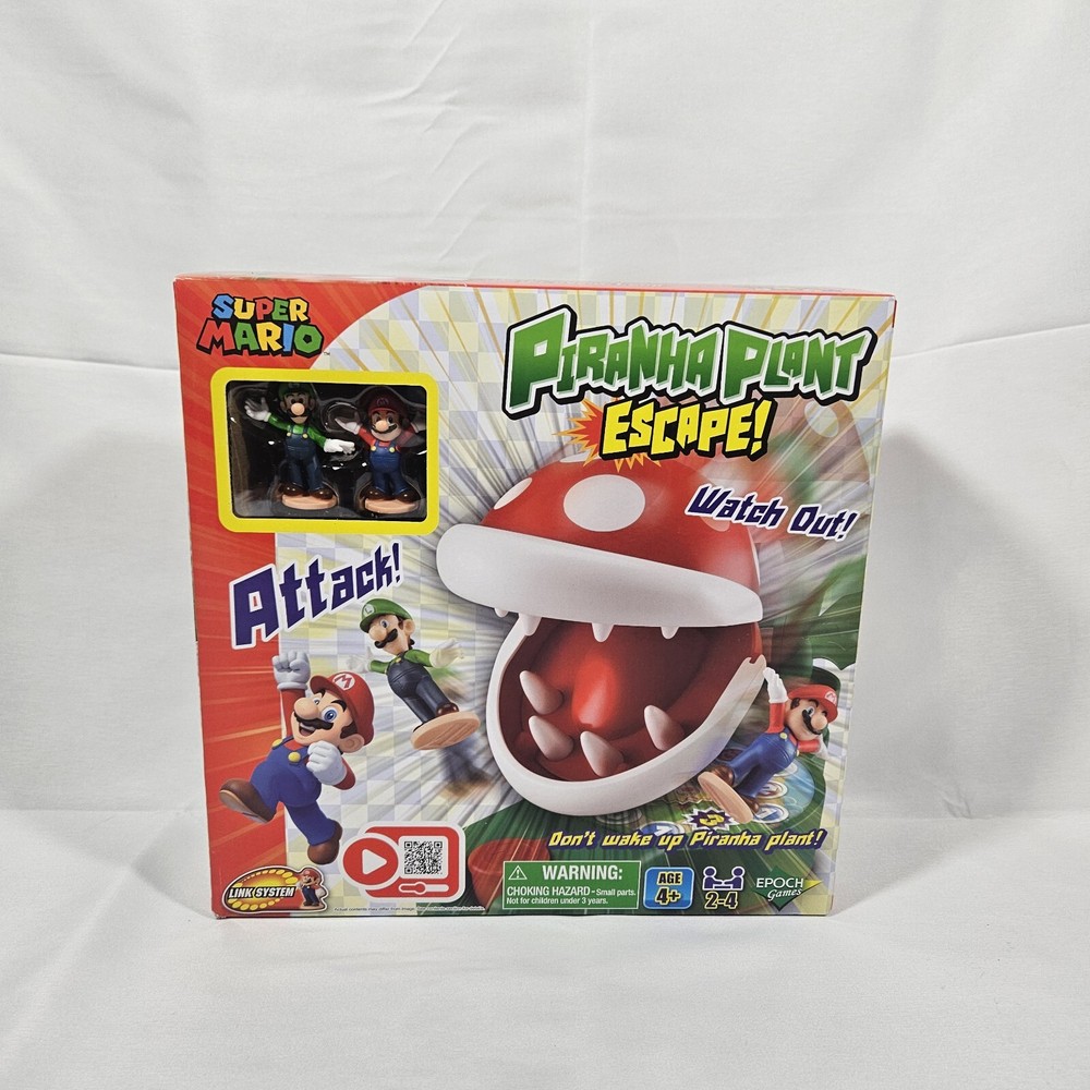 Super Mario Piranha Plant Escape! - Tabletop Action Game for Ages 4+ with 2 Coll