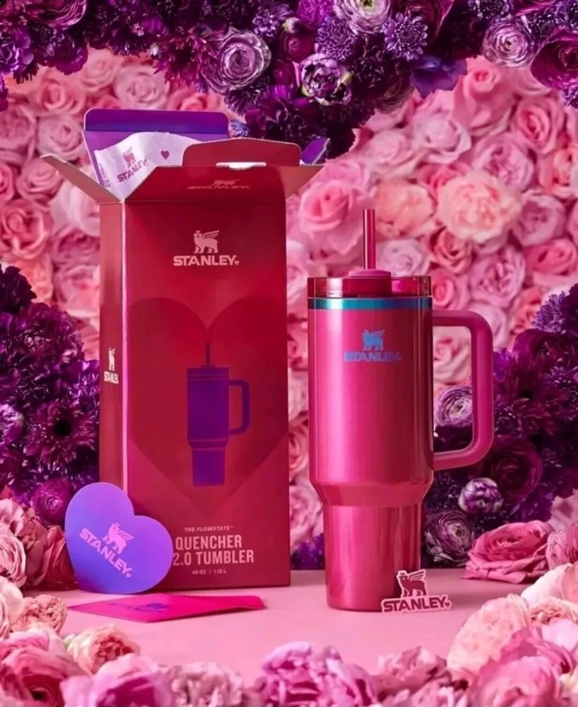 Stanley Berry Truffle Valentines Day Flowstate Quencher 40oz Brand New Presale