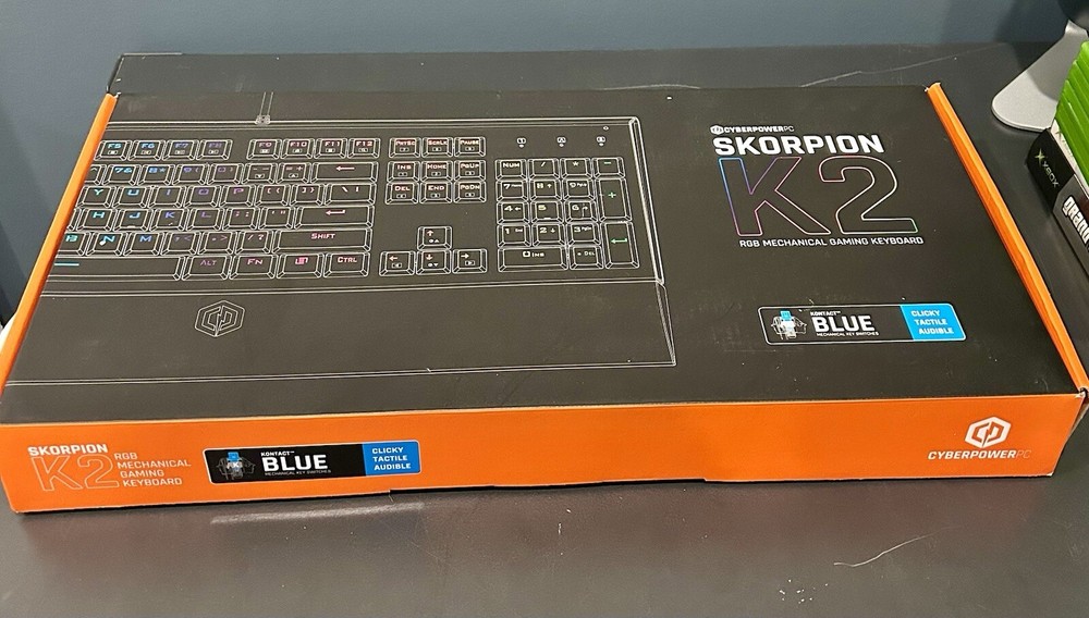 Cyberpower Skorpion K2 RGB Mechanical Keyboard - Blue switches
