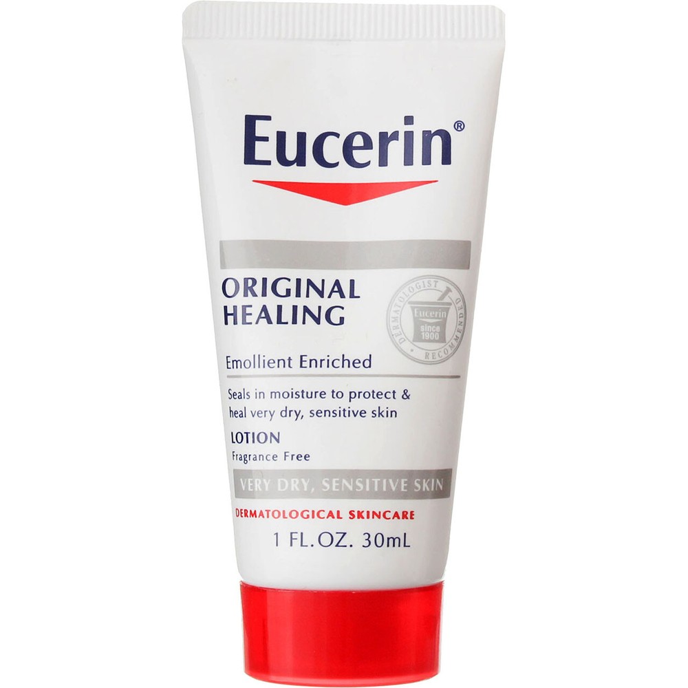 5 Pack Eucerin Original Healing Lotion, Unscented, 1 fl oz