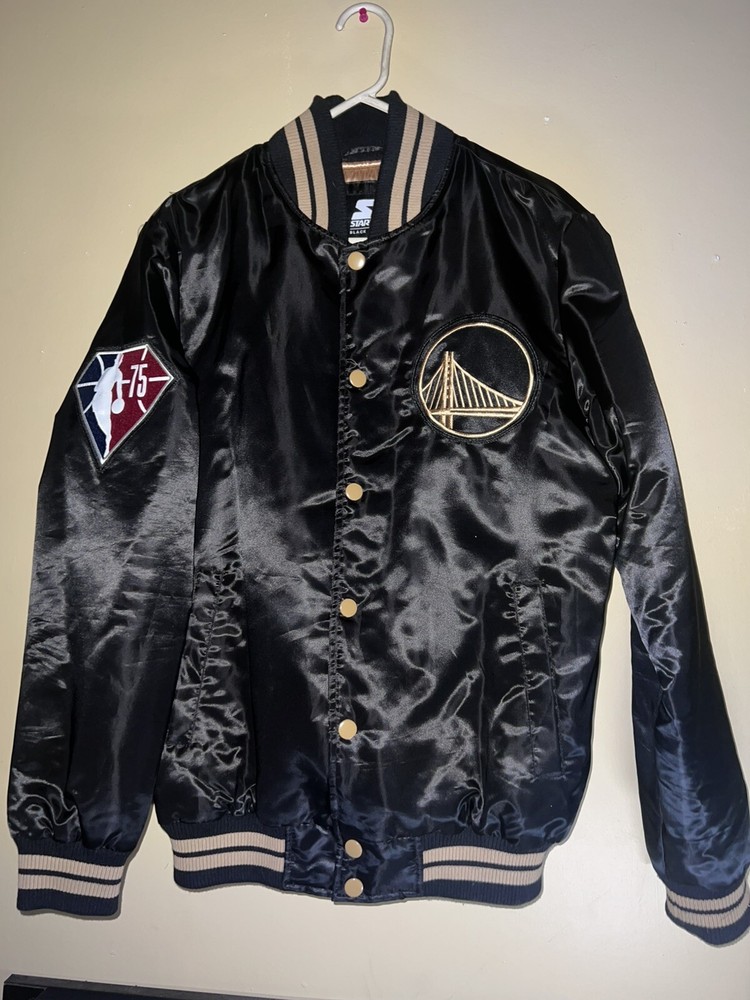 Golden State Warriors Starter Jacket NBA 75th Anniversary Rakuten Mens Small