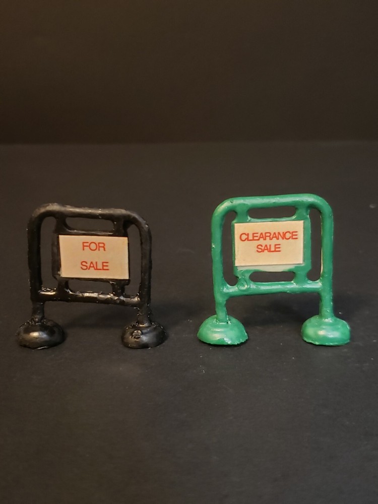 Holiday Time Santa's Workbench Christmas Village with Road Work Signs-image