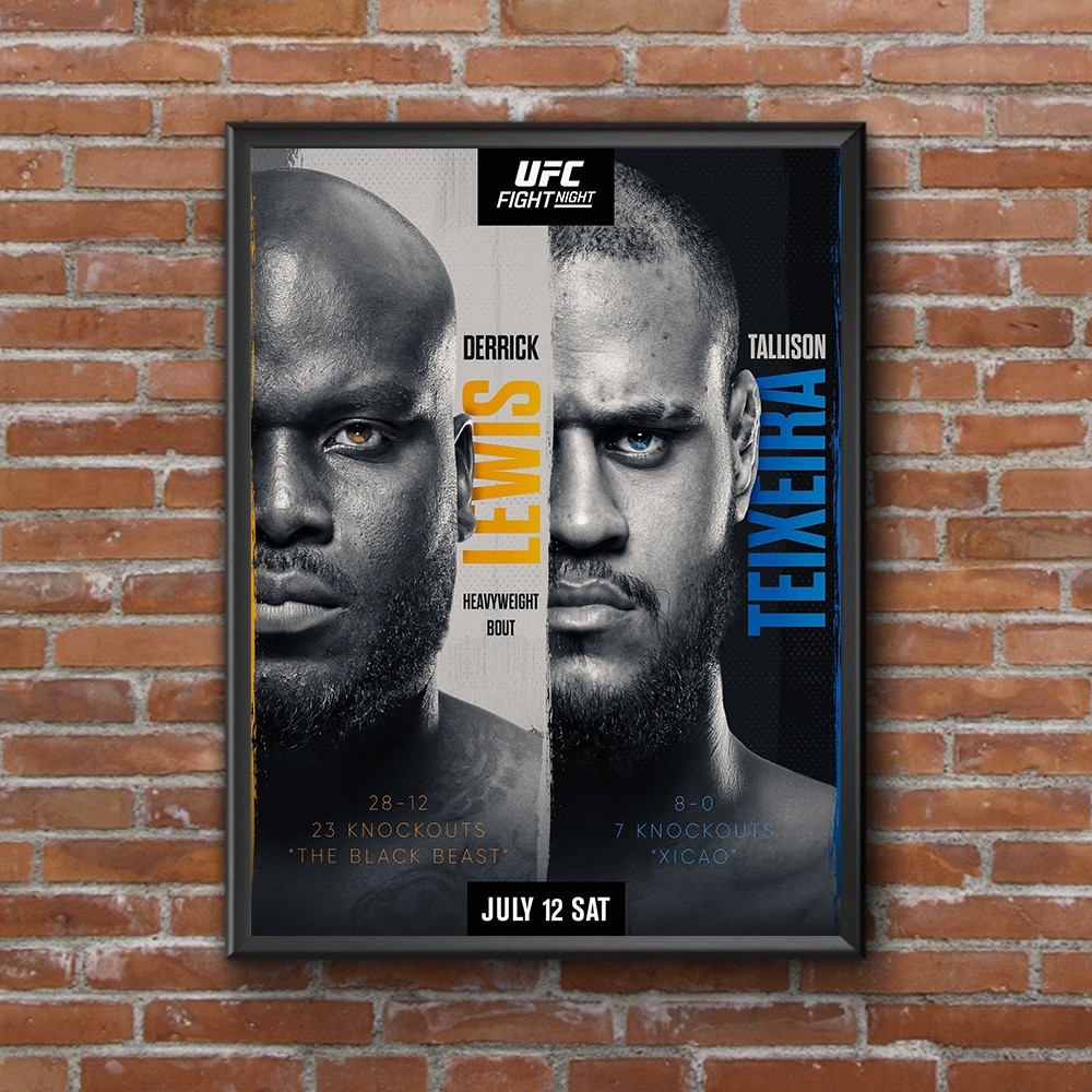 UFC Fight Night Lewis vs Teixeira July 12 2025 Official Poster