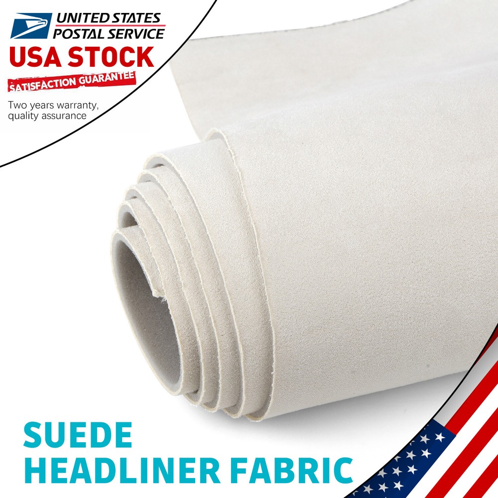 Suede Headliner Fabric Foam-Backed Material Car Roof Liner Ceiling Upholstery
