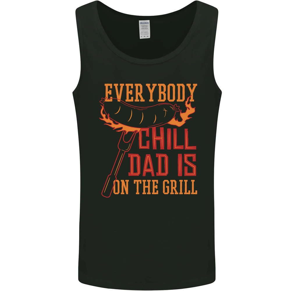 Dad's on the Grill Chill Out Mens Vest Tank Top