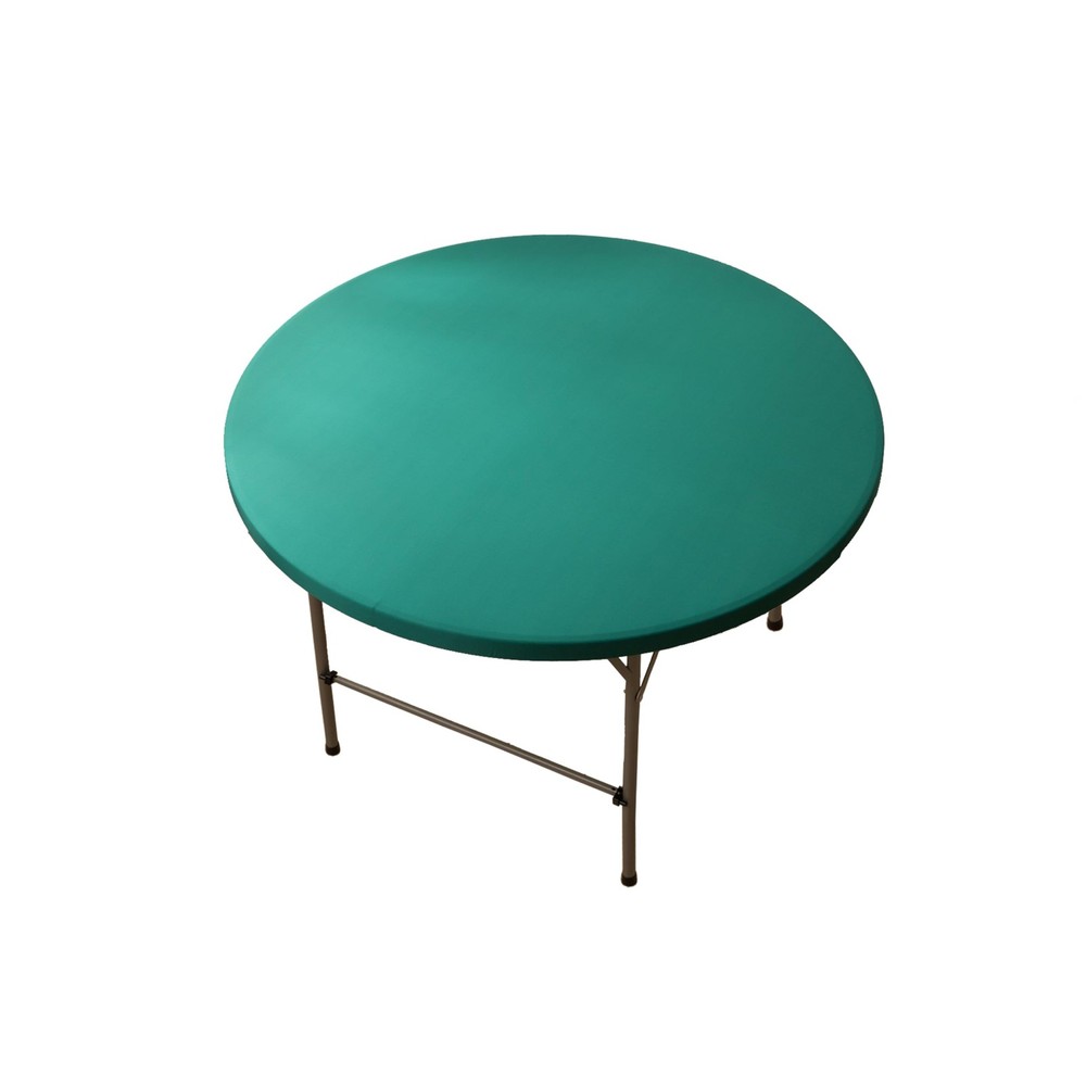 48-Inch Round Elastic Spandex Tablecloth for Picnic or Folding Tables