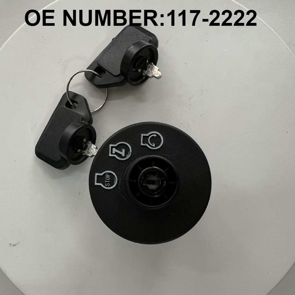 ExMark Toro 117-2222 Ignition Key Switch Replacement With 2 Keys