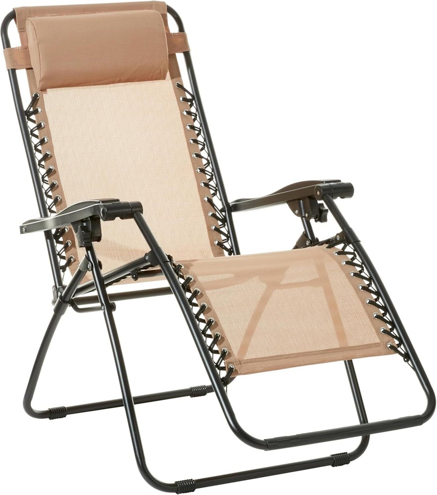 Outdoor Adjustable Zero Gravity Textilene Reclining Lounge Chair