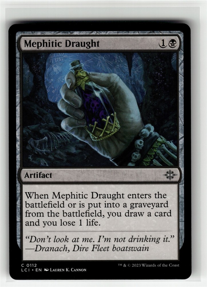 MEPHITIC DRAOUGHT The Lost Caverns of Ixalan No112 LCI(NM+)(MTG)