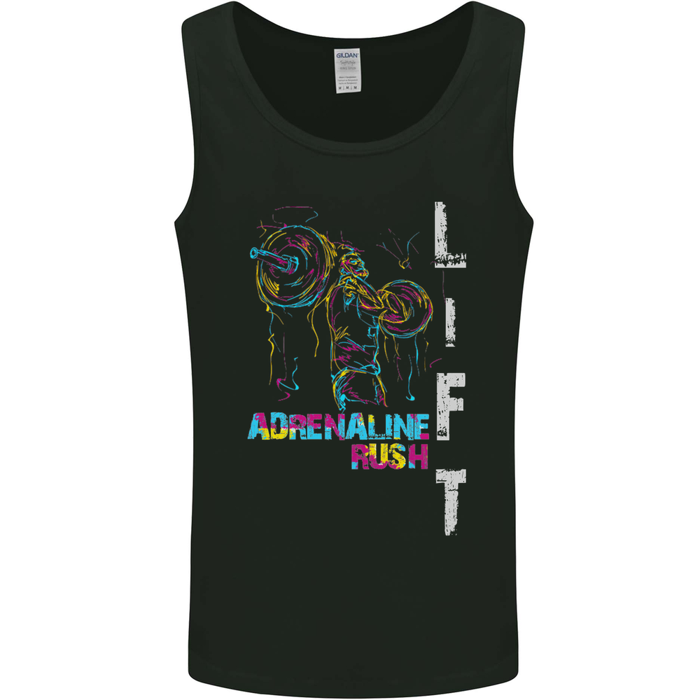Adrenalin Rush Gym Training Top Mens Vest Tank Top