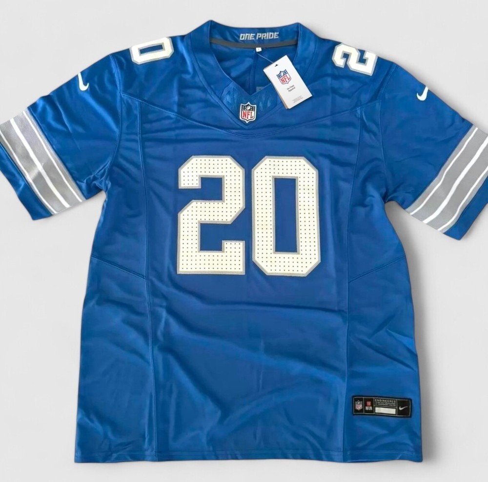 Men's Large Barry Sanders Men's New Blue Jersey